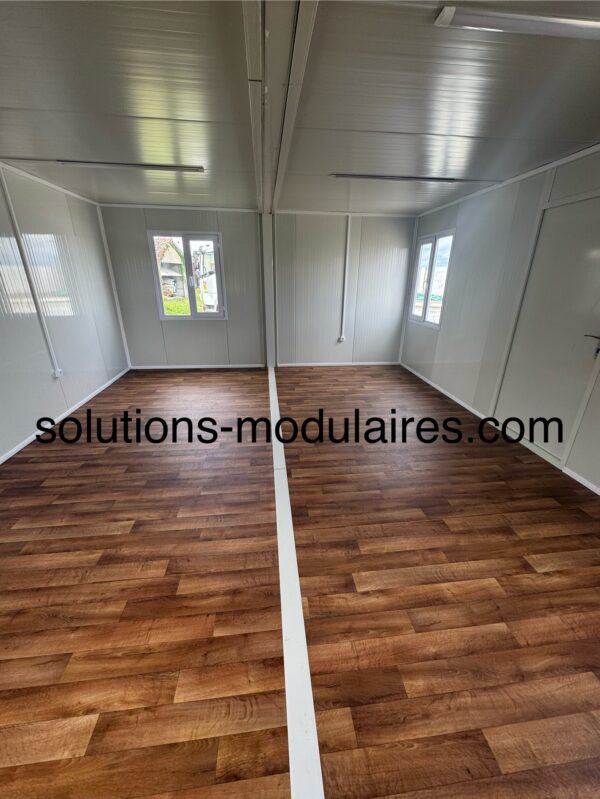 Bungalow  DOUBLE ANNA Standard L6m x L4.80m, vendu monté – Image 7