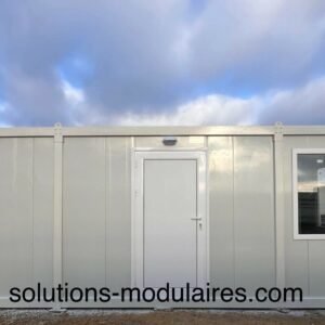 Bungalow ALBA aménagé avec coin sanitaire, vendu monté 8000 euros H.T./ 9600 euros TTC