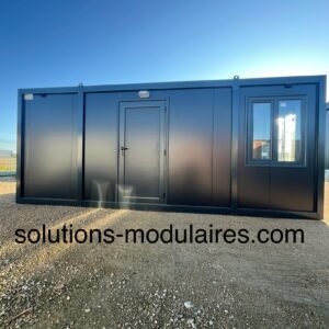 Bungalow IRIS aménagé avec coin sanitaire, vendu monté 8500 euros H.T./ 10200 euros TTC