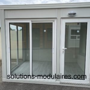 Bungalow MARINA vitré/ Bulle de vente VENDU MONTE 3m x 2.40m 6500 euros H.T./ 7800 euros