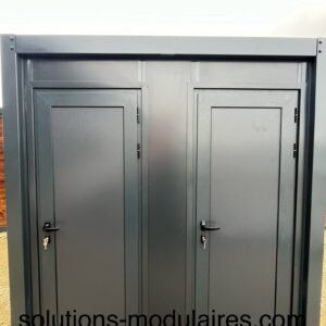 WC + Douche raccordable GRIS RAL7016 3900 euros H.T / 4680 euros TTC